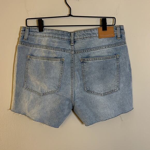 Alec Les Filles Deconstructed Denim Shorts Size 29 - Picture 5 of 6